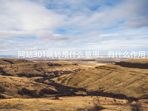 網(wǎng)站301跳轉(zhuǎn)是什么意思，有什么作用？